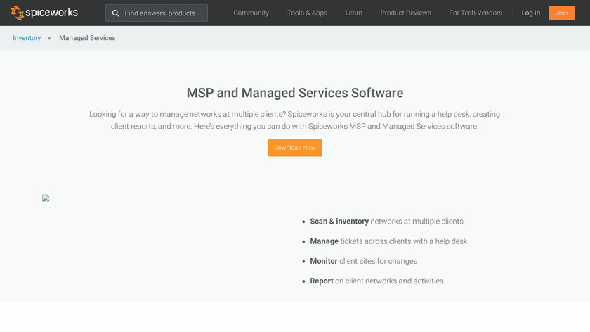 Spiceworks MSP Landing Page