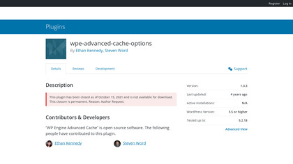 WP Engine Advanced Cache image