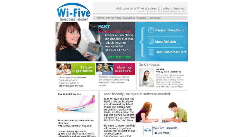 WiFive Landing Page