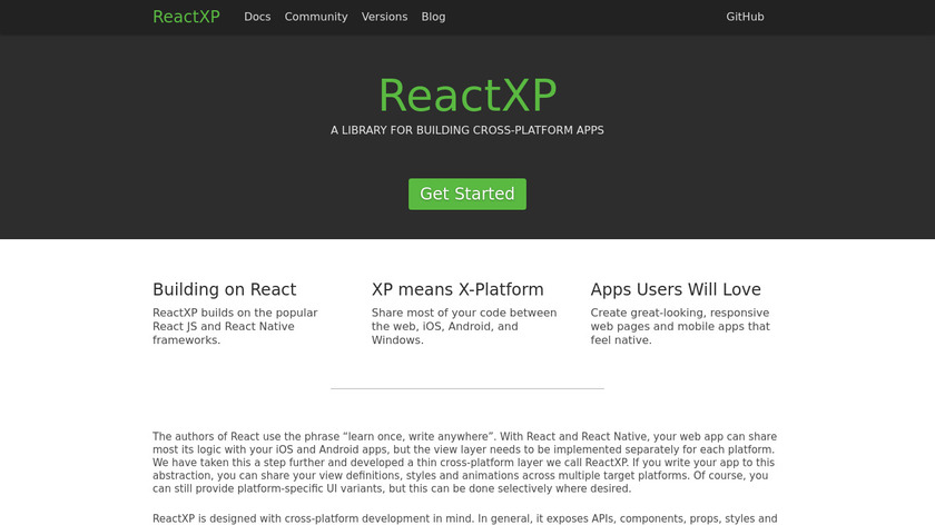 ReactXP Landing Page