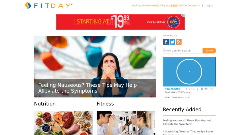 FitDay Landing Page