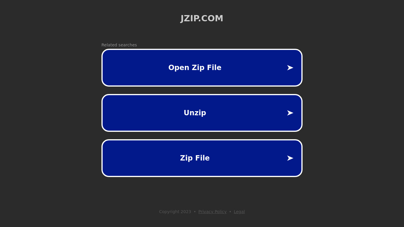 jZip Landing page