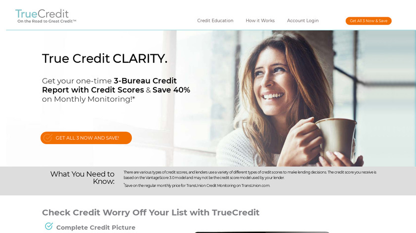 TrueCredit Landing Page