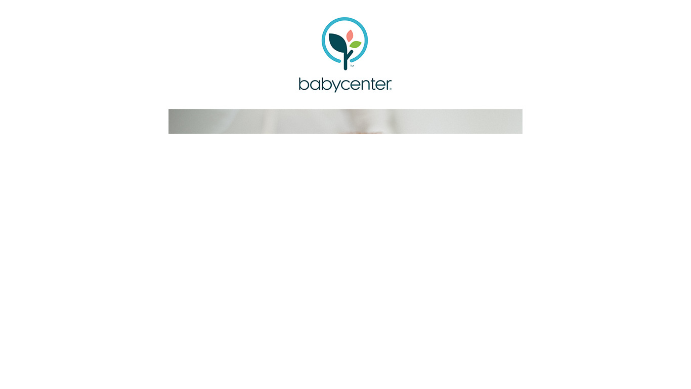BabyCenter Landing page