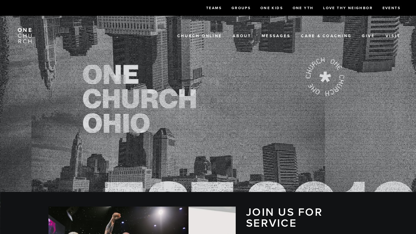 One Church Landing page