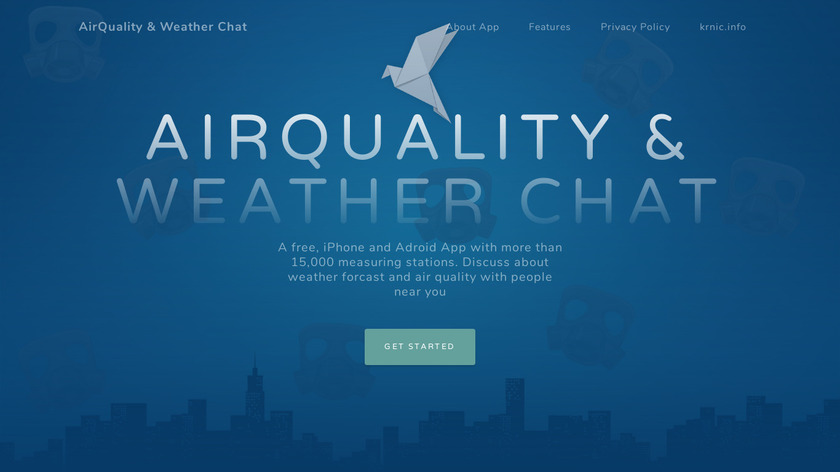 AirQuality & Weather Chat Landing Page