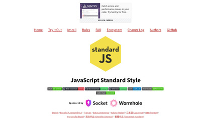 Standard JS screenshot