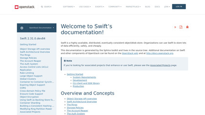 Openstack Swift image