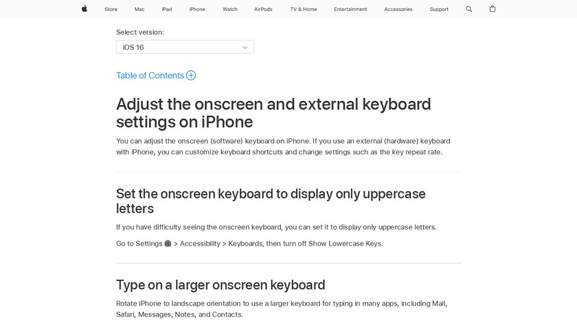 Keyboard for Phone X Landing Page