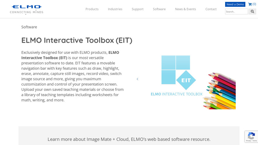 Elmo Interactive Toolbox Landing Page