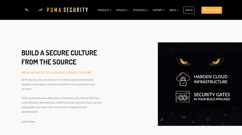 Puma Scan Landing Page