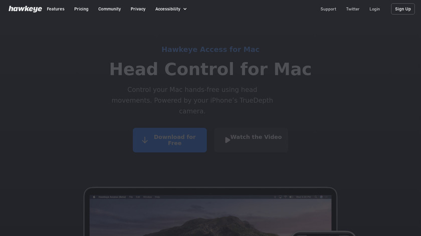 Hawkeye Access for Mac Landing Page