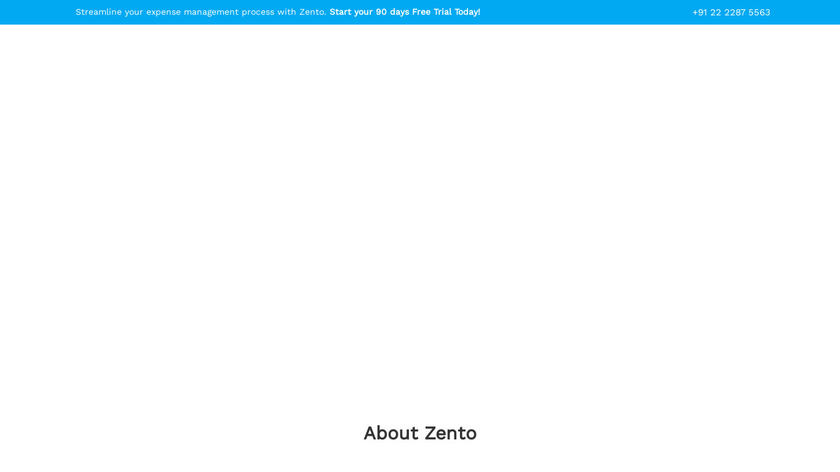 Zento Landing Page
