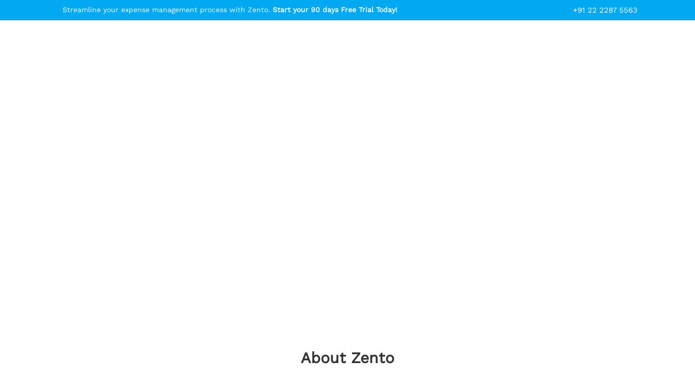 Zento Landing page