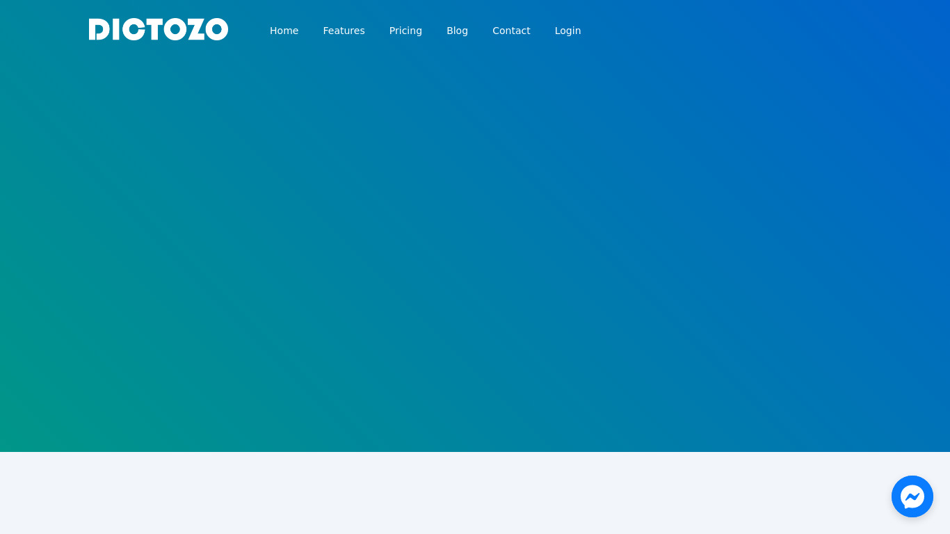 Dictozo Landing page