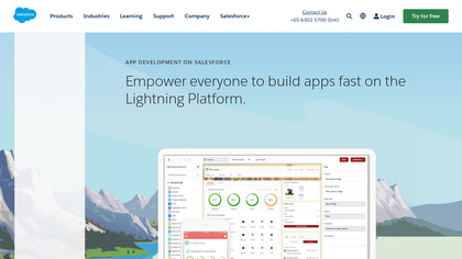 Salesforce Lightning Platform screenshot