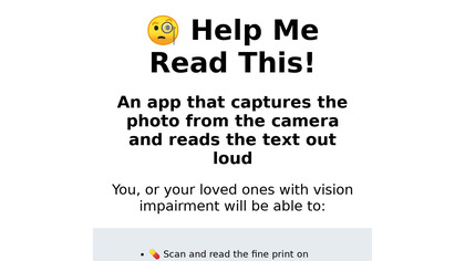 Help Me Read This image