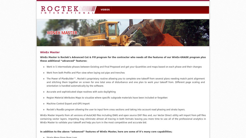roctek.com WinEx Master Landing Page