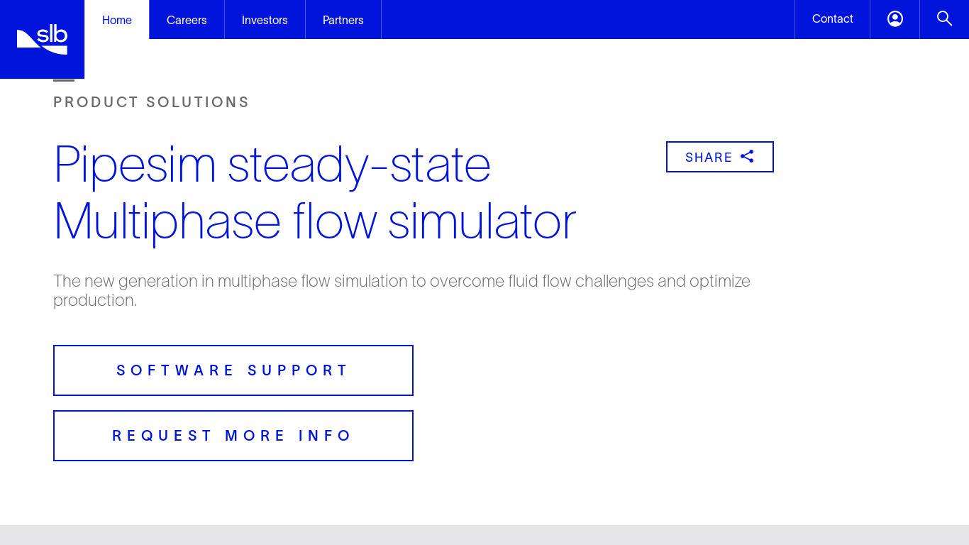 PIPESIM Steady-State Multiphase Flow Simulator Landing page