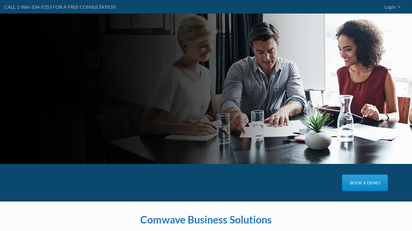 Comwave Business Landing page