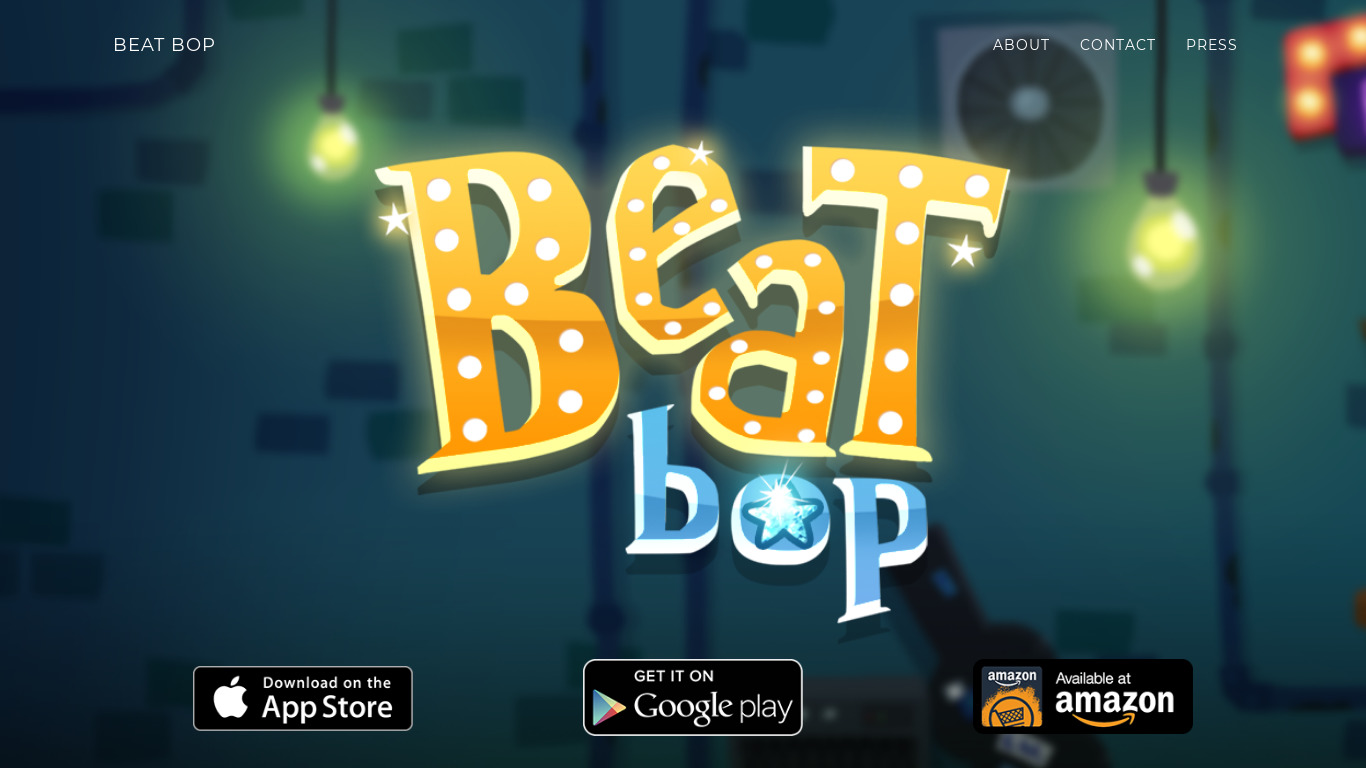 Beat Bop: Pop Star Clicker Landing page