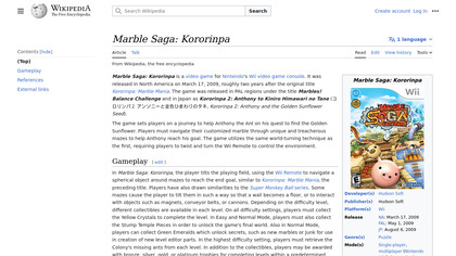 Marble Saga: Kororinpa image