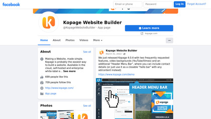 Kopage Website Builder image