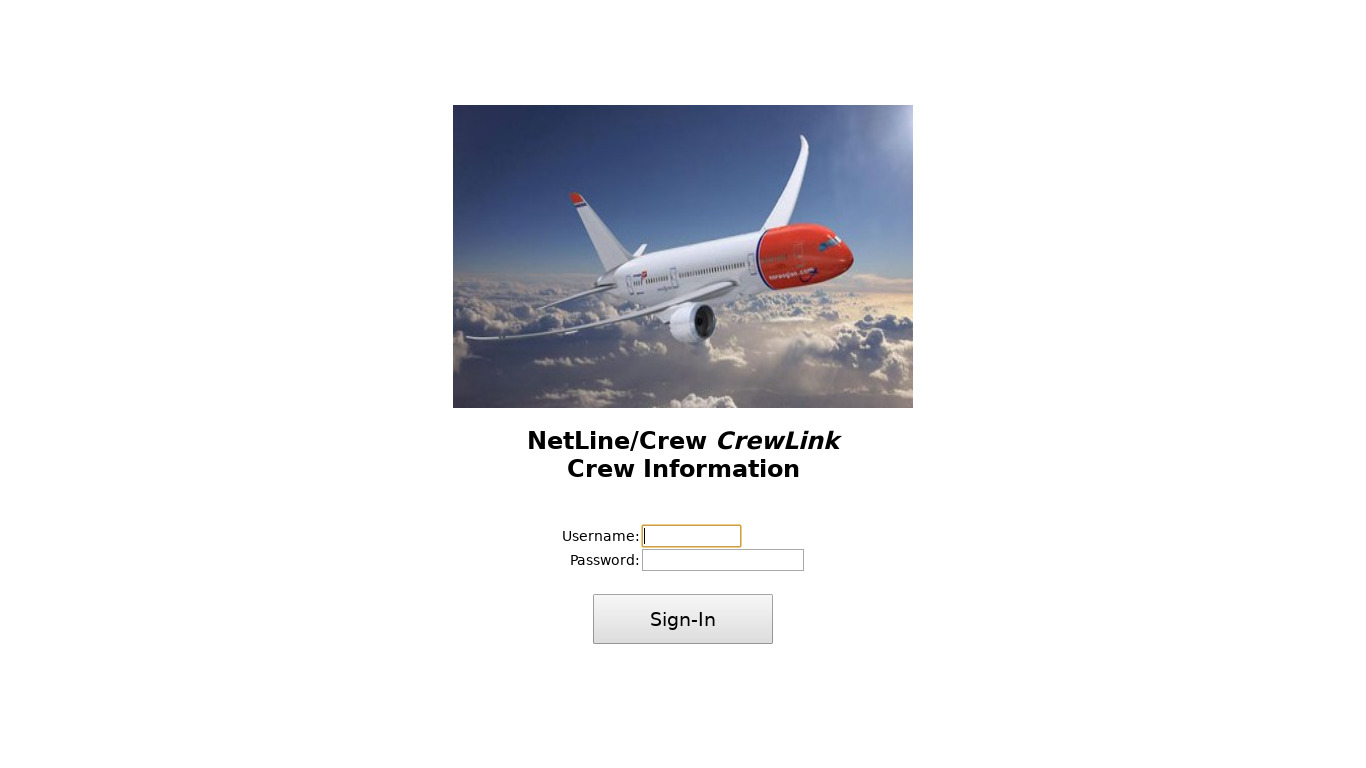 CrewLine Landing page