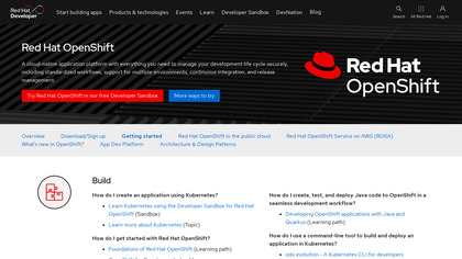 Red Hat OpenShift screenshot