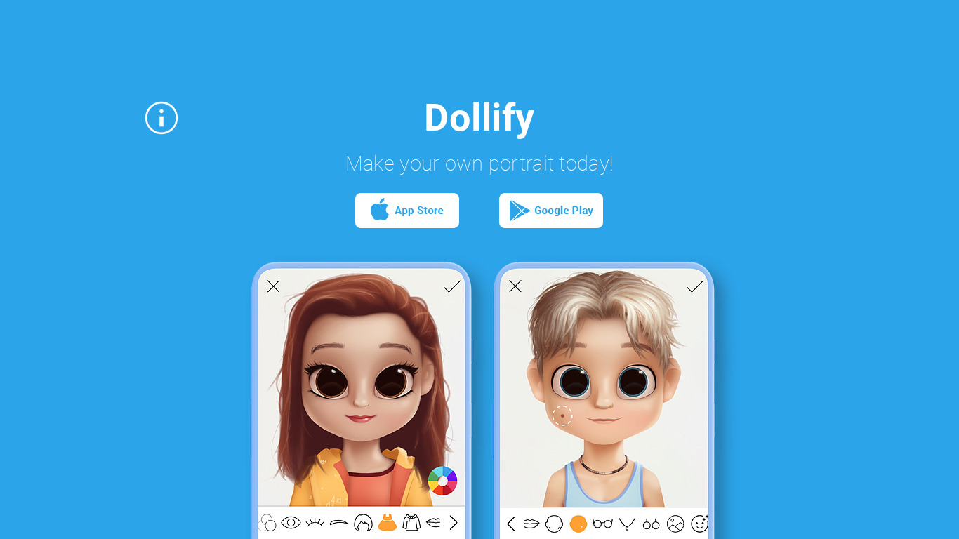 Dollify Landing page