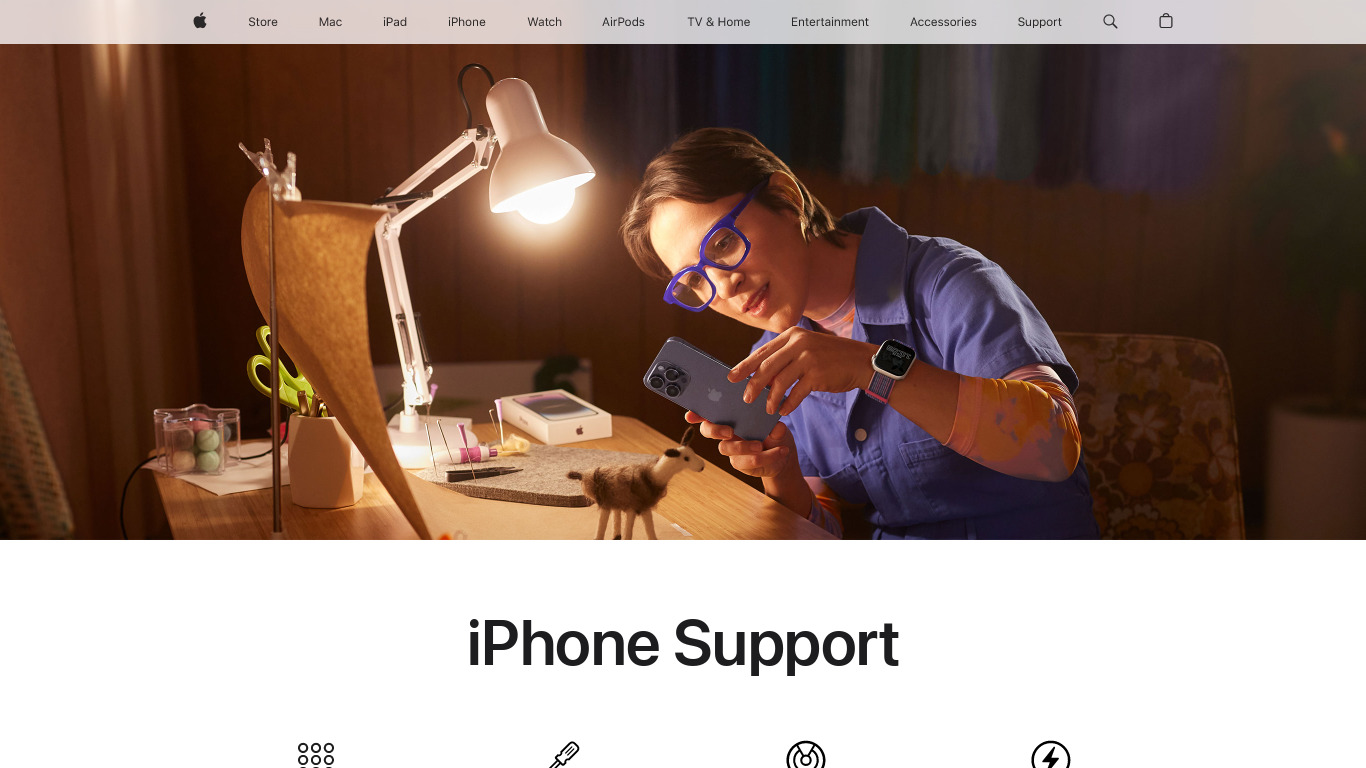 Apple Support Number Landing page