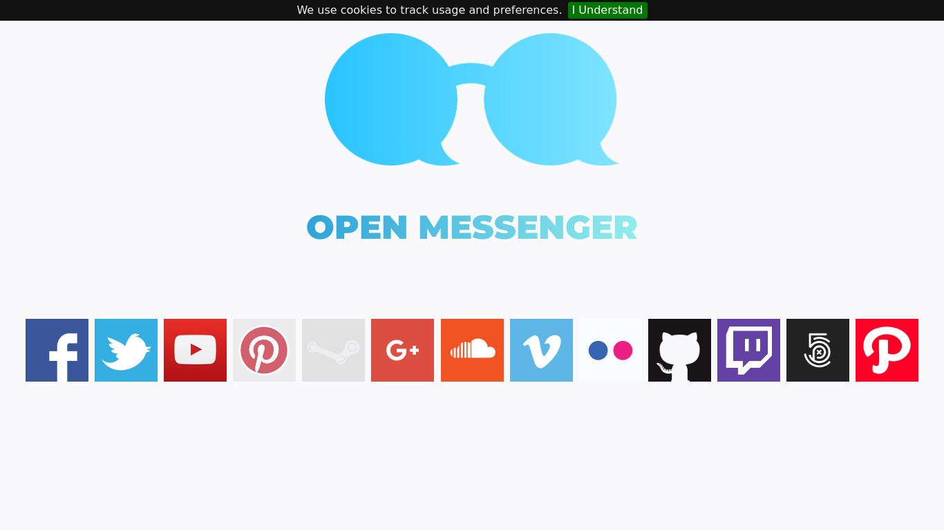 Open Messenger Landing page