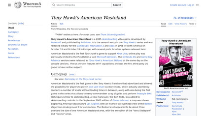 Tony Hawk’s American Wasteland image