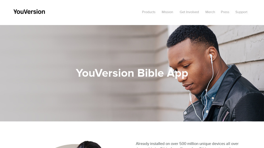 YouVersion Bible App Landing Page