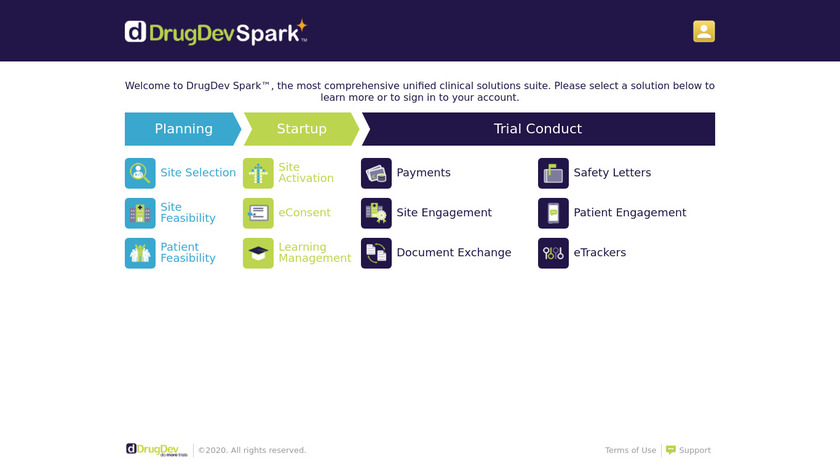 DrugDev Spark Landing Page