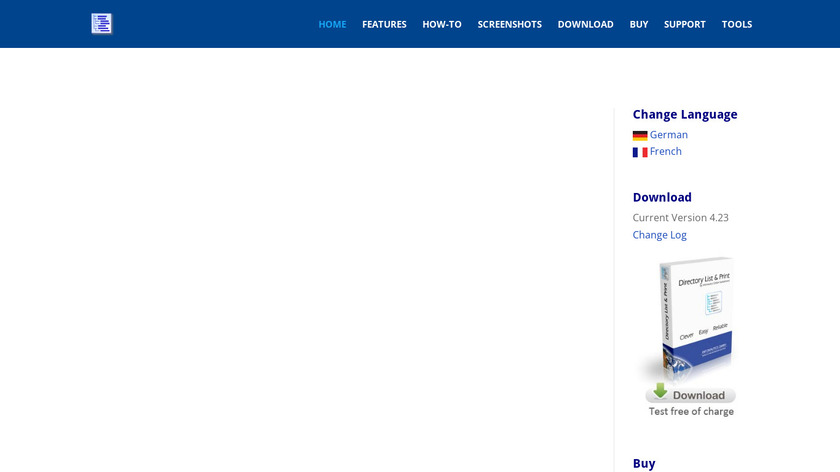 Directory List & Print Landing Page