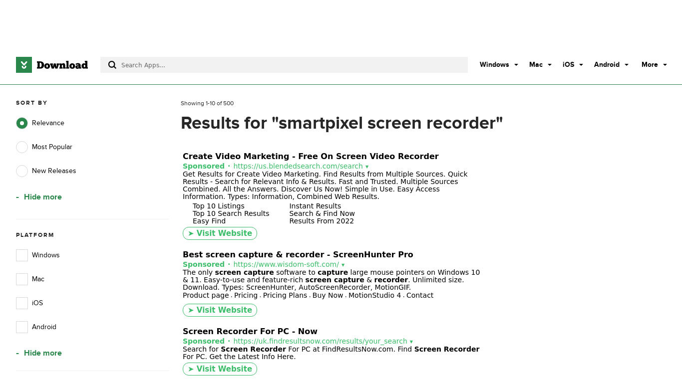 smartpixel screen recorder Landing page