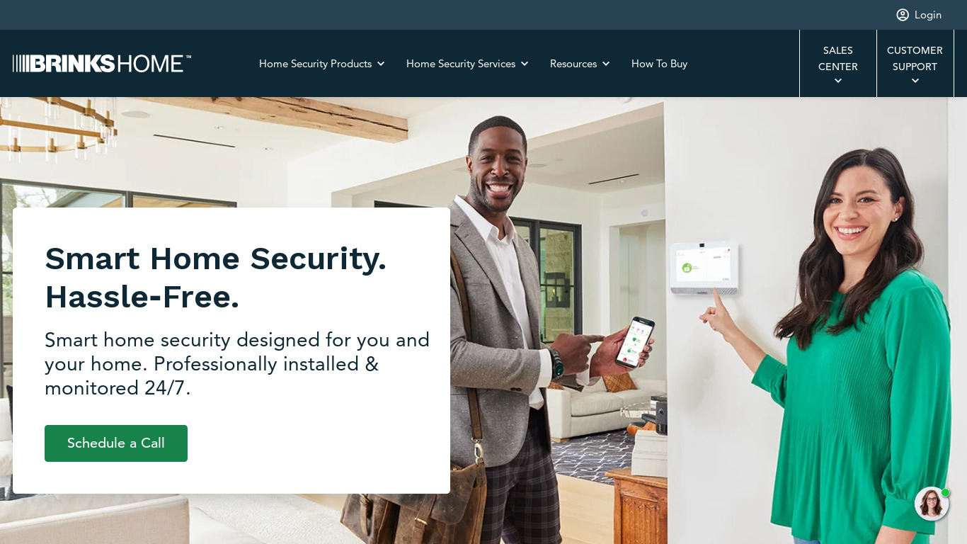 Protect America Landing page