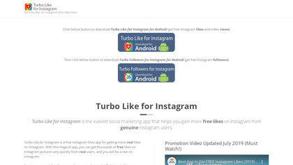Turbo Like for Instagram image
