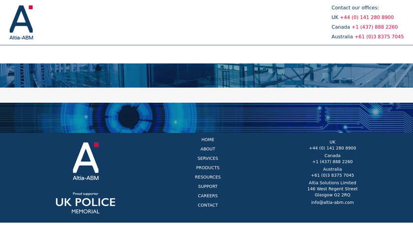 Altia-ABM Digital Managwe Landing Page