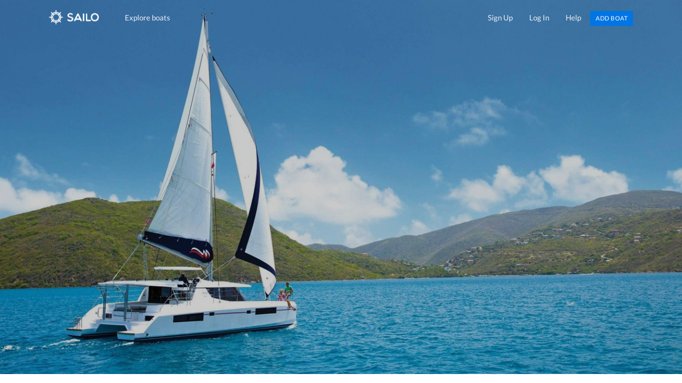 Sailo Landing page