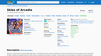 Skies of Arcadia image