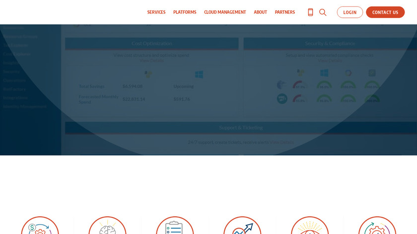 Cloud Management Platform (CMP) Landing Page