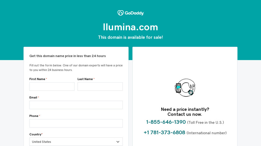 Llumina Press Landing Page