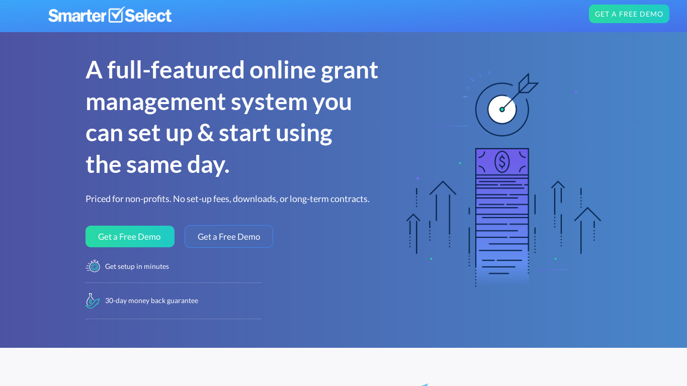 SmarterSelect Landing page
