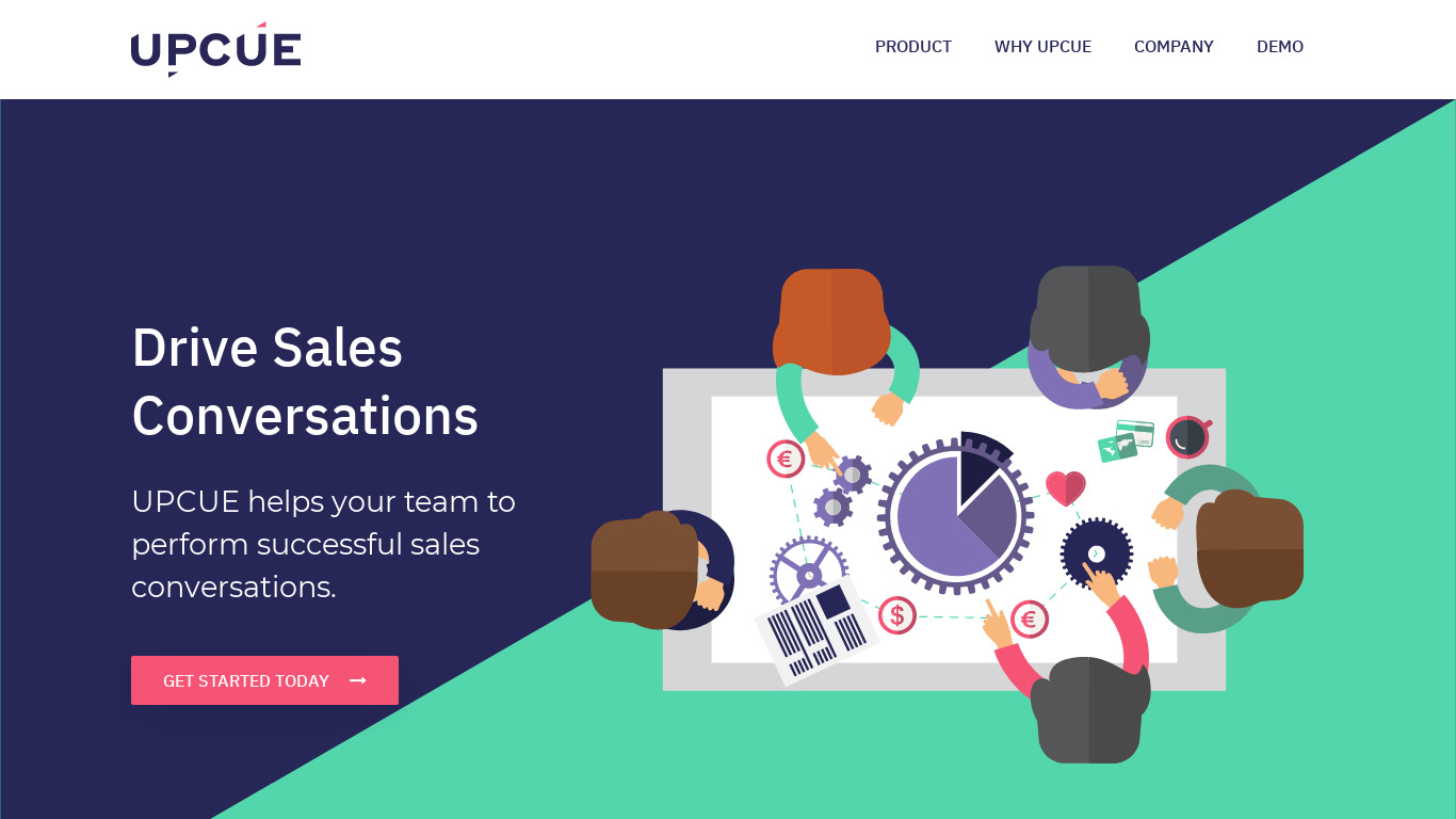 UPCUE Landing page