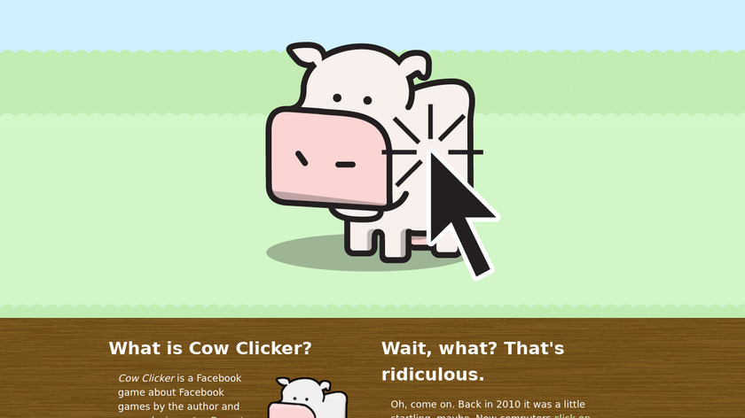 Cow Clicker Landing Page