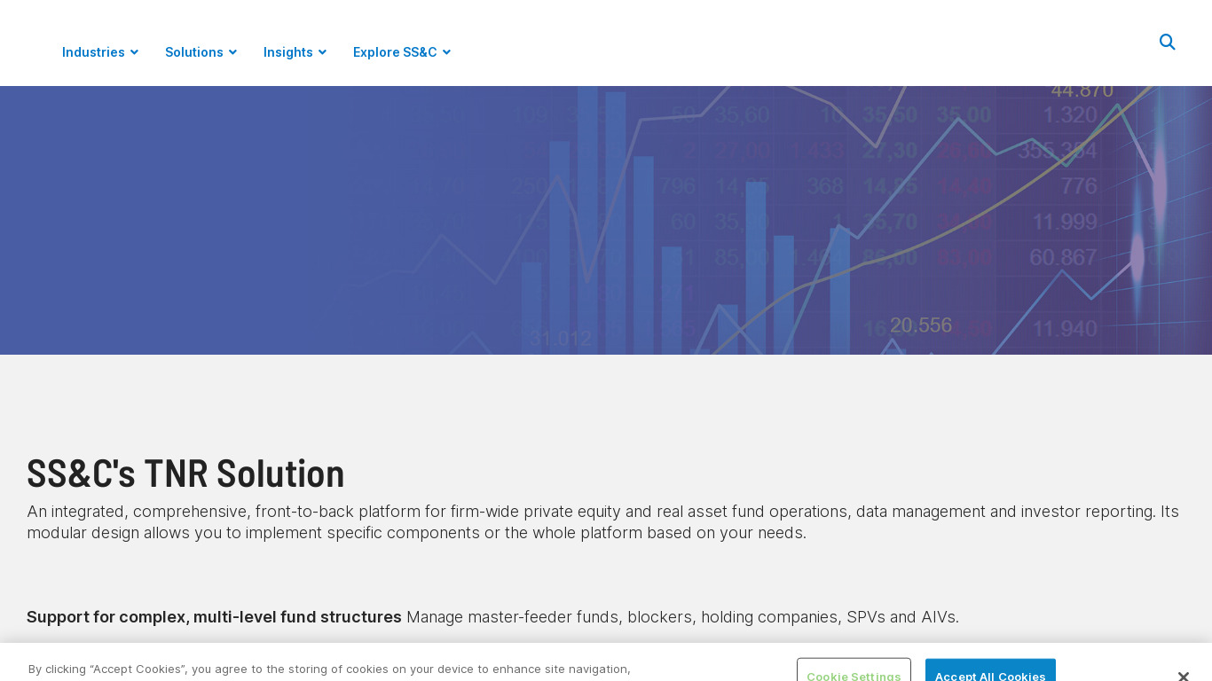 TNR Solution Landing page