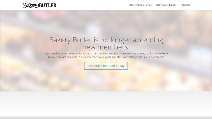 Bakery Butler Landing Page
