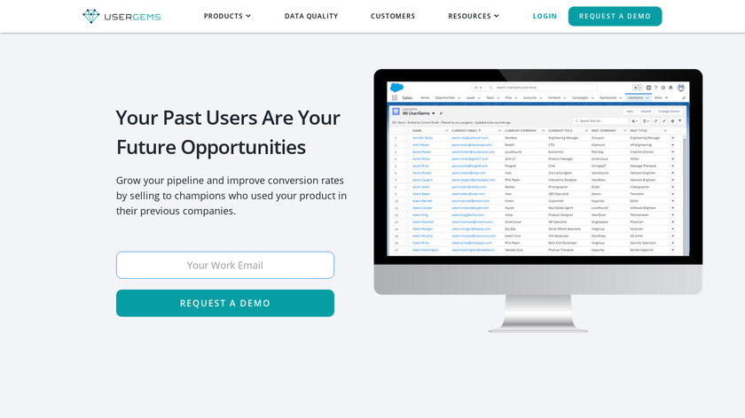 UserGems for Business Landing Page
